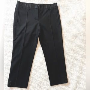 Miu Miu by Prada classic black ankle cropped dress pants, trouser, work